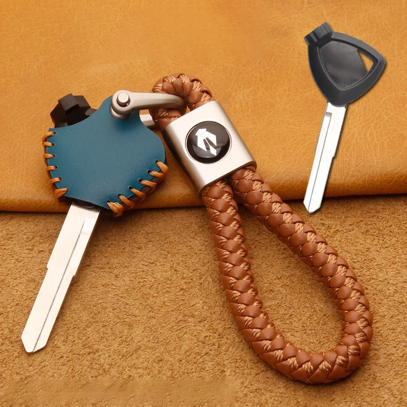 

Genuine Leather for Yamaha Chogi Motorcycle Key Case Cover Fob Modified for Husi AS125 Eagle for Suzuki Key Bag Accessories