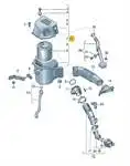 

6 R0129607E для воздушного фильтра, Комплект POLO 1,2/1.6TDI 10 A1/1.6TDI 10 A1