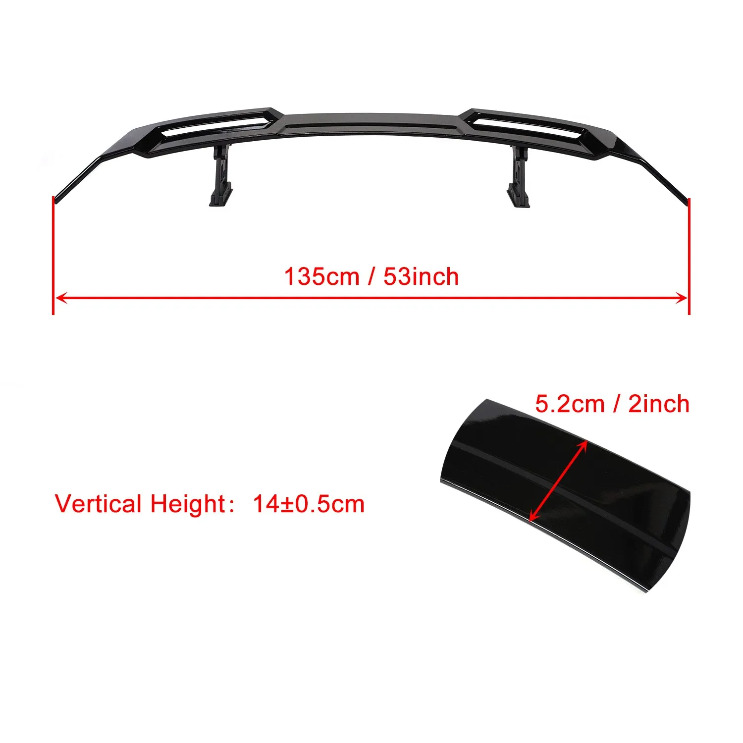 Универсальный Спойлер для седанов автомобилей задних крыльев багажника