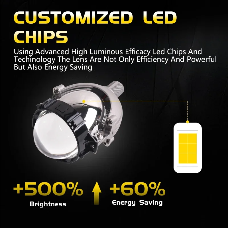 Лампа LKA для фар 3 дюйма 24 В 90 Вт 5500K 4300K