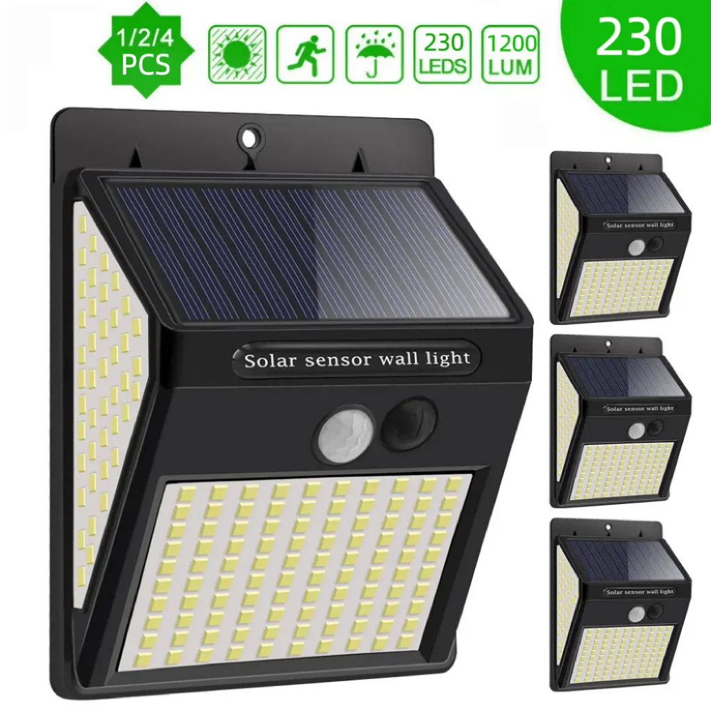 Внешний светильник с пассивным ИК датчиком движения 3 режима освещения