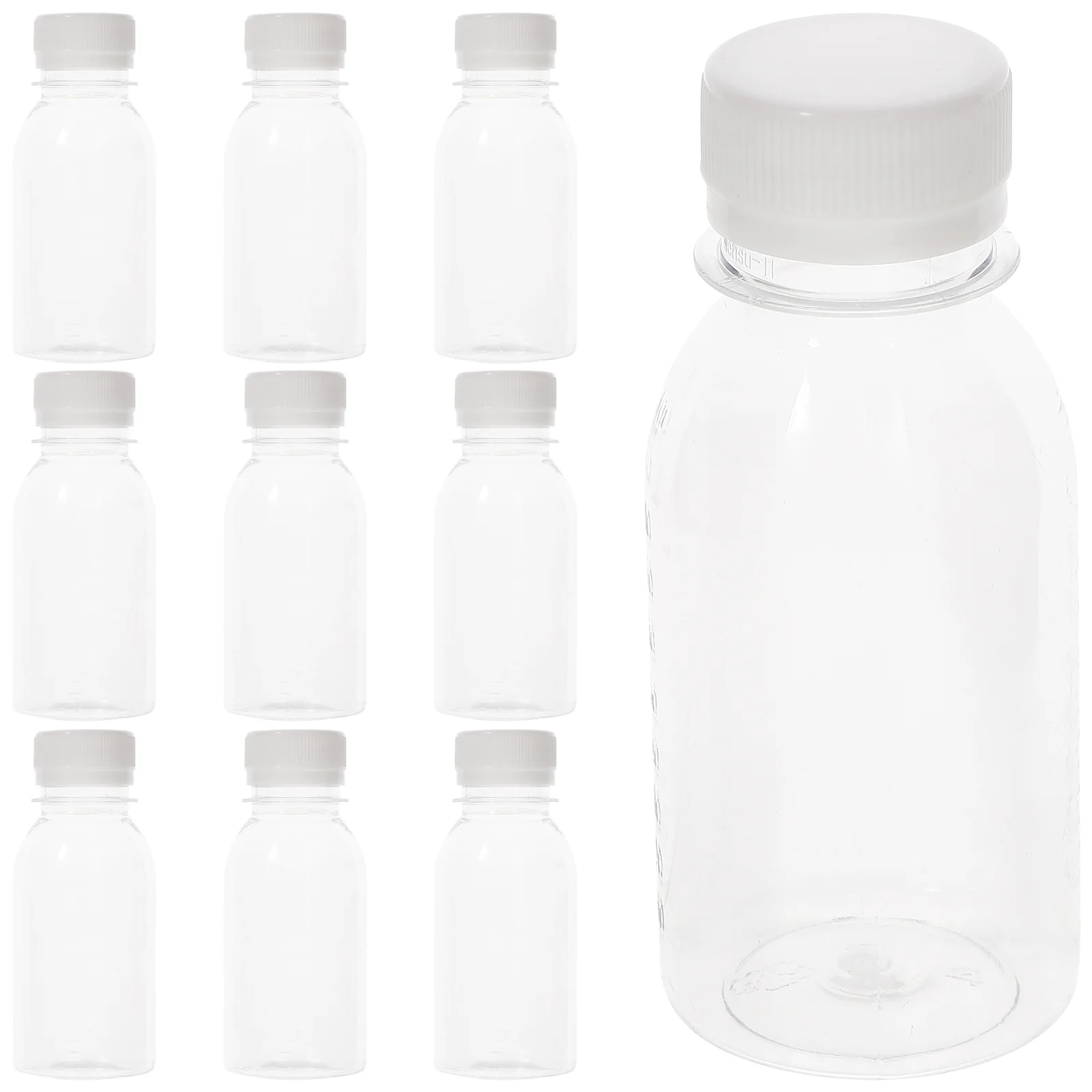 

10 Pcs Milk Bottle Carafe Multi-function Bottles Clear Travel Household Water Empty Abs Reusable Juice Convenient