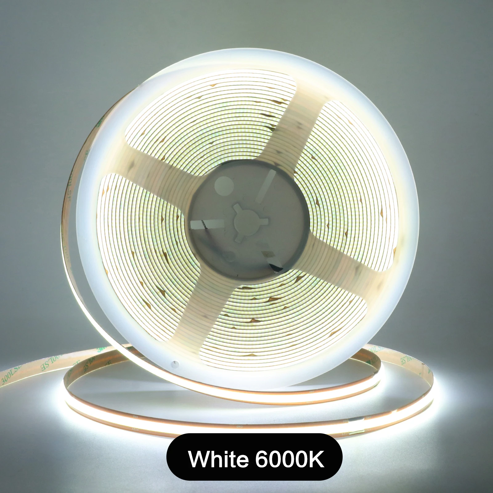 

Free Cut 8MM PCB COB Светодиодная лента 12V/24V 528LEDs/M 3M 5M 10M Белый Натуральный Теплый Высокий CRI Гибкий FCOB Home Bar Линейное освещение