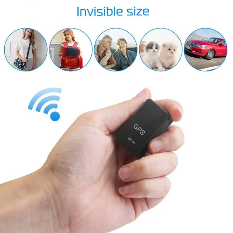 

GF07 Mini GPS GSM/GPRS Car Tracker Real Time Tracking Anti-Theft Anti-lost Locator Strong Magnetic Mount SIM Message Positioner