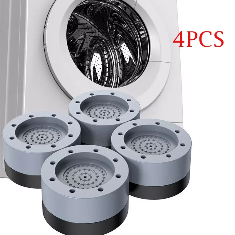 

4Pcs Anti Vibration Feet Pads Rubber Legs Slipstop Silent Skid Raiser Mat For Washing Machine Support Dampers Stand Accessories