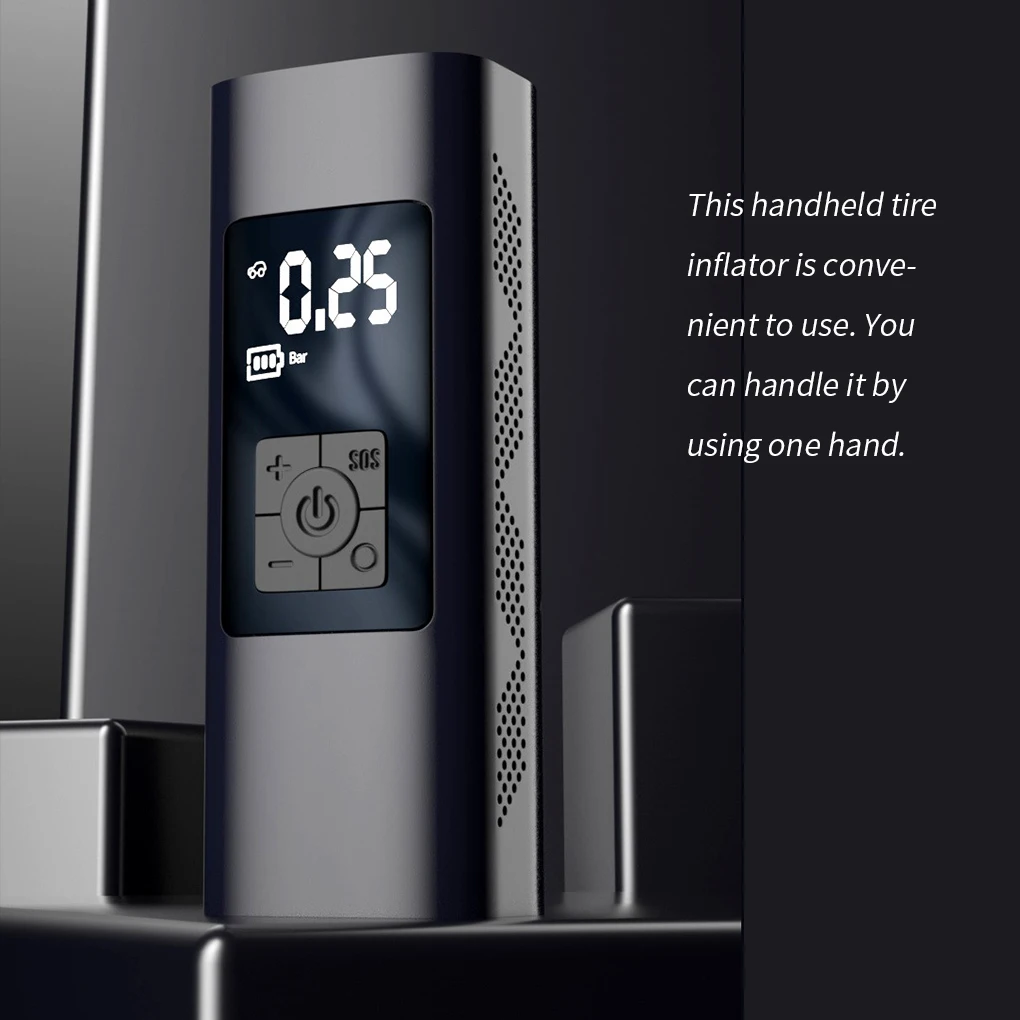 

Автомобильный воздушный компрессор, мини электрический воздушный насос двойного назначения для внешнего аккумулятора 6000 мАч, портативный ...