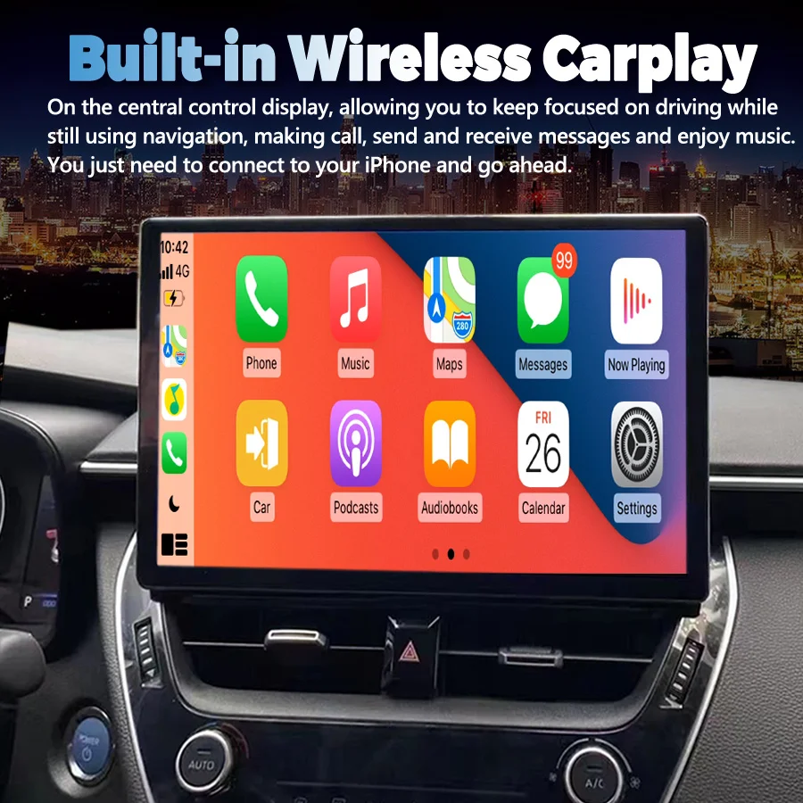 13 3 'ɲK Android 14 экран для TOYOTA Corolla 2021 2022 гибридная стерео Автомагнитола