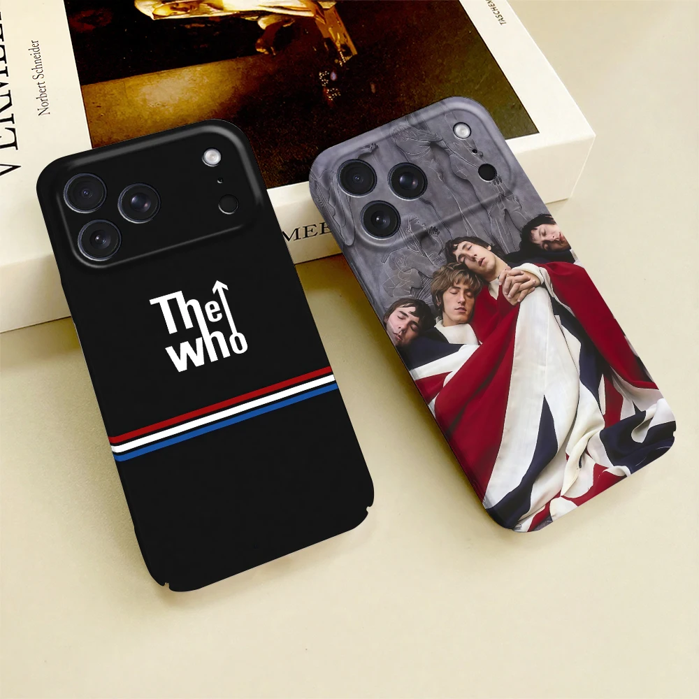 Фото Чехол для телефона The W-Who Band для iPhone 17 16 15 14 13 12 11 E Plus Pro Max Mini, глянцевый, HD, жесткий, с защитной пленкой №1