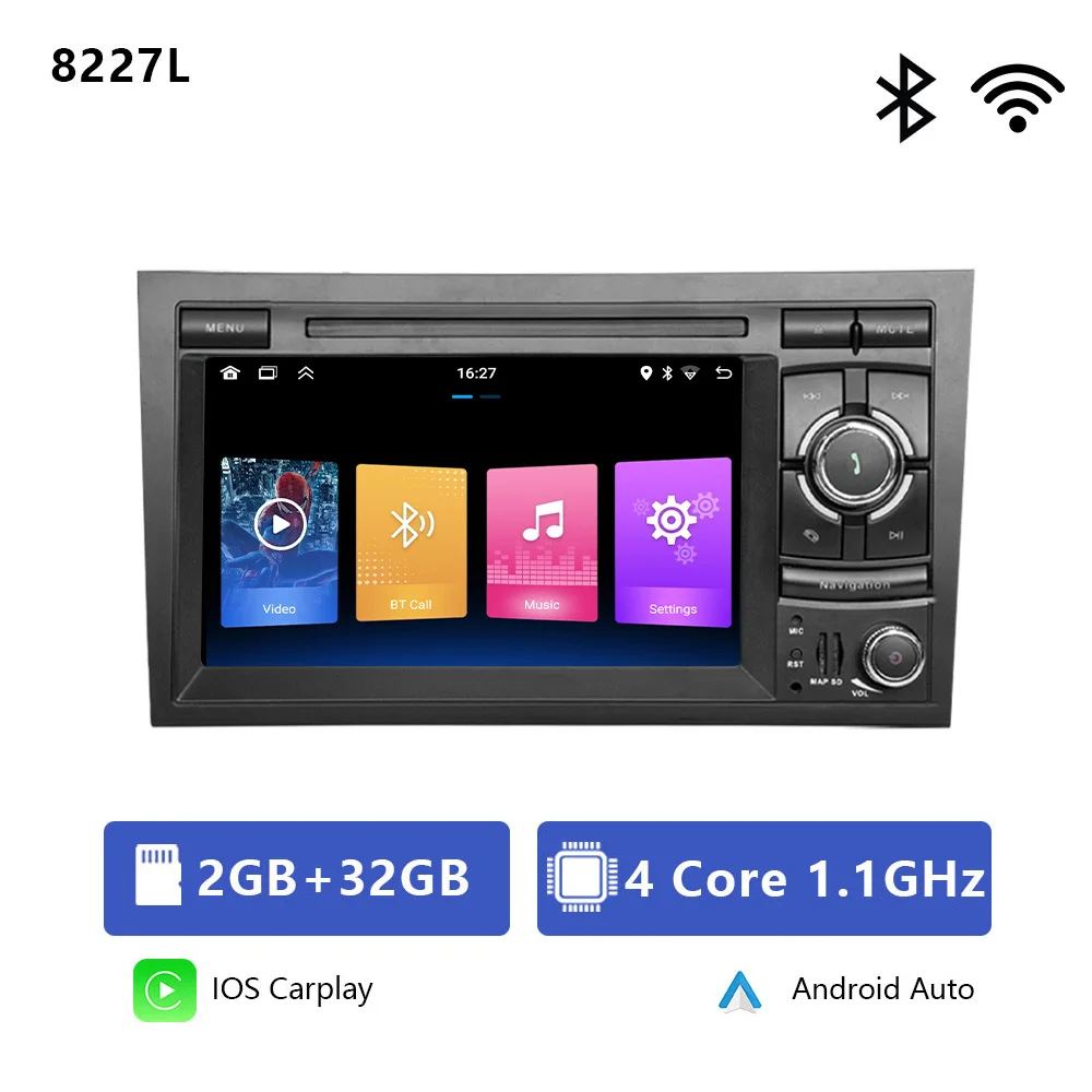 

CHSTEK Wireless Carplay для Audi A4 B6 B7 S4 RS4 2002-2012 Seat Exeo Автомобильное радио Android 13 GPS WIFI 4G Bluetooth Мультимедийное Vedio
