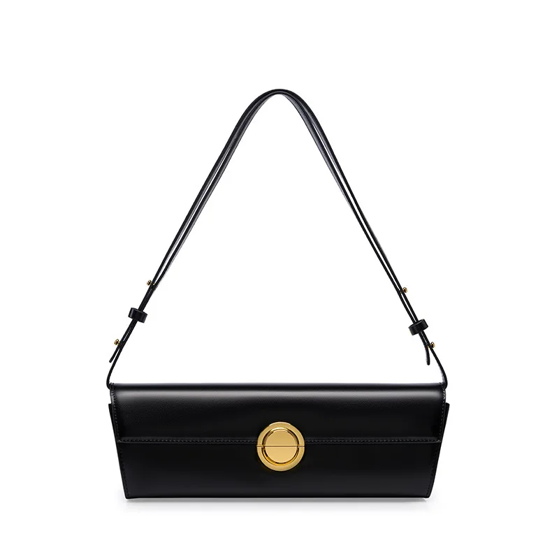 

Genuine Leather Shoulder Cross-body Baguette Luxury Bag Brand Star Girl Y2k Women's Bags Trend 2023 New in Birkin Tote Vintage
