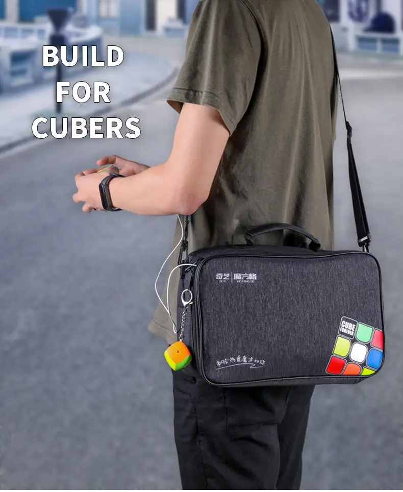 Сумка для волшебного куба QiYi M Bag V2 Mofangge черная сумка кубиков подходит 2x2 3x3x3 4x4 5x5 6x6