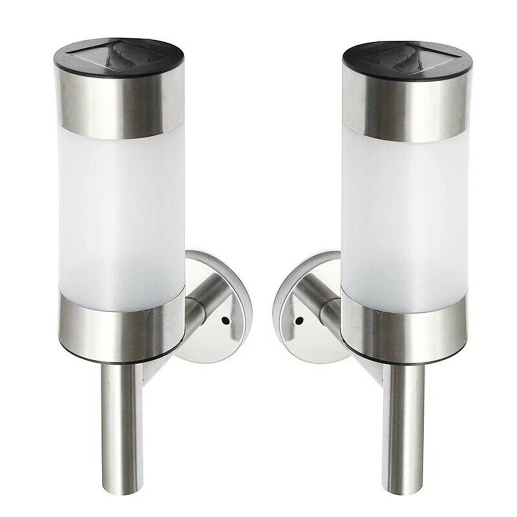 

Уличные Настенные светильники на солнечной батарее, 4 шт., садовая Водонепроницаемая настенная лампа из нержавеющей стали для забора, IP44