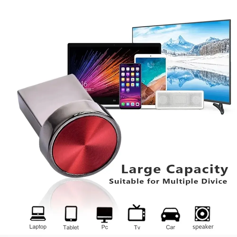 Супер Мини-металлический USB-накопитель 64 ГБ Модная Карта Памяти Черный