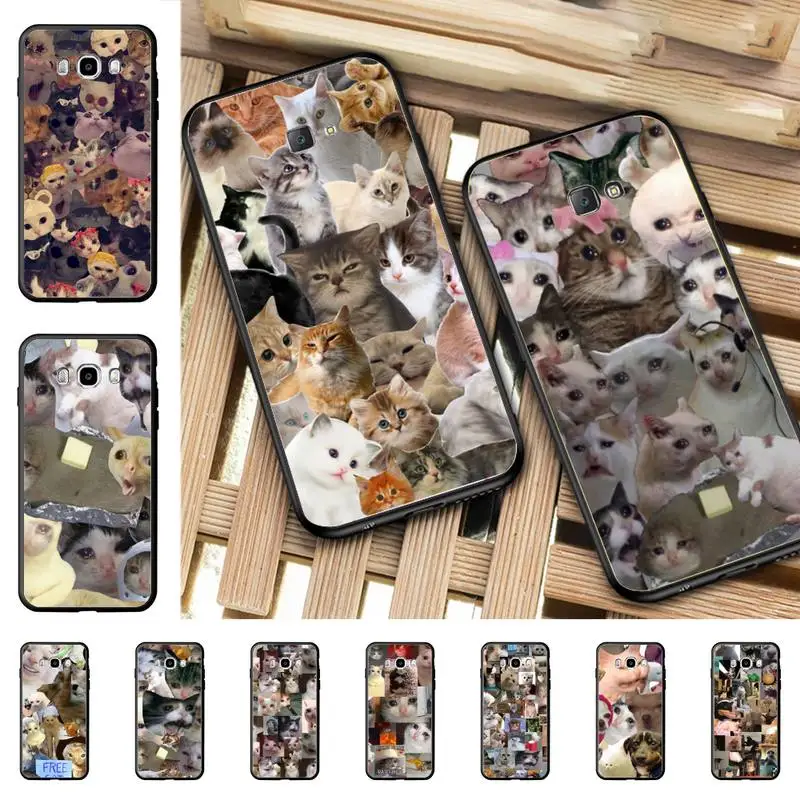 

Crying Cat Memes Phone Case for Samsung J 4 5 6 7 8 prime plus 2018 2017 2016 J7 core