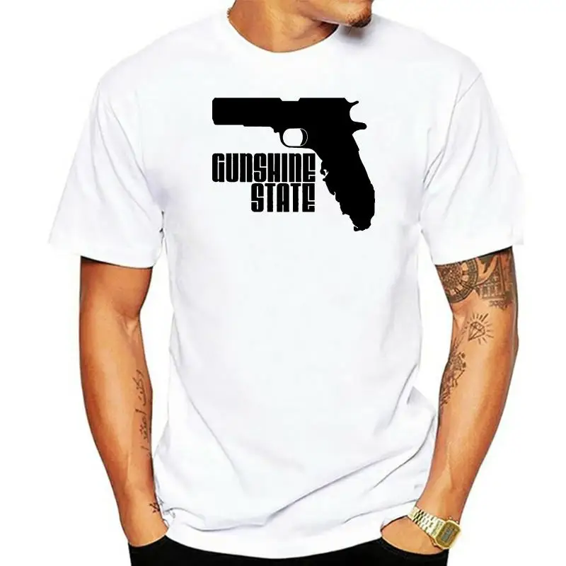 

FLORIDA GUN RIGHTS GUNSHINE STATE CUSTOM ART T-Shirt FULL FRONTMANY SIZES