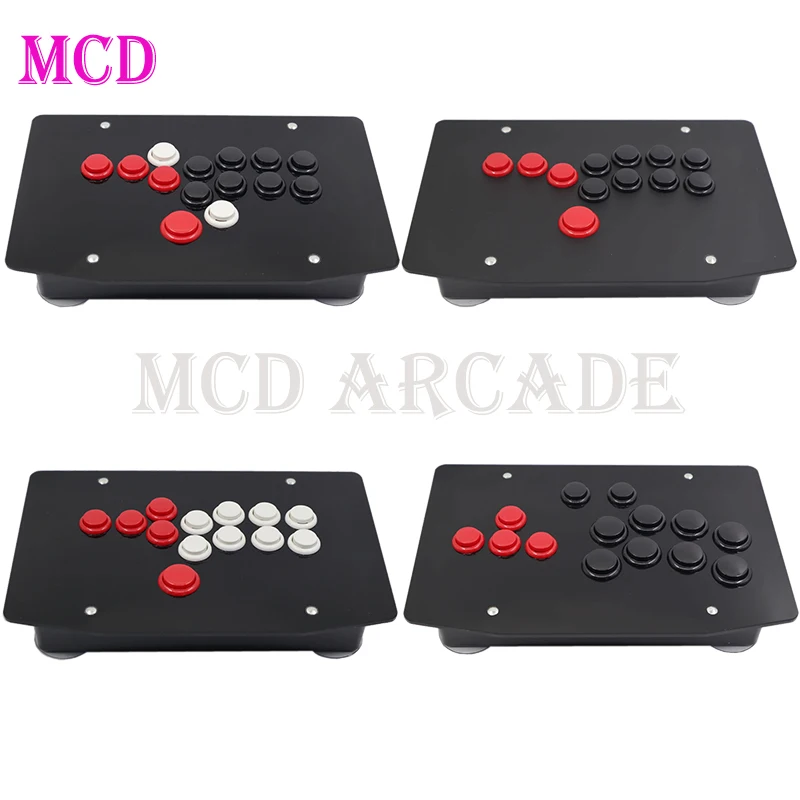 

RAC series full button HITBOX arcade fighting rocker with built-in BROOK chip for PS4/PS3/PC new acrylic protection board