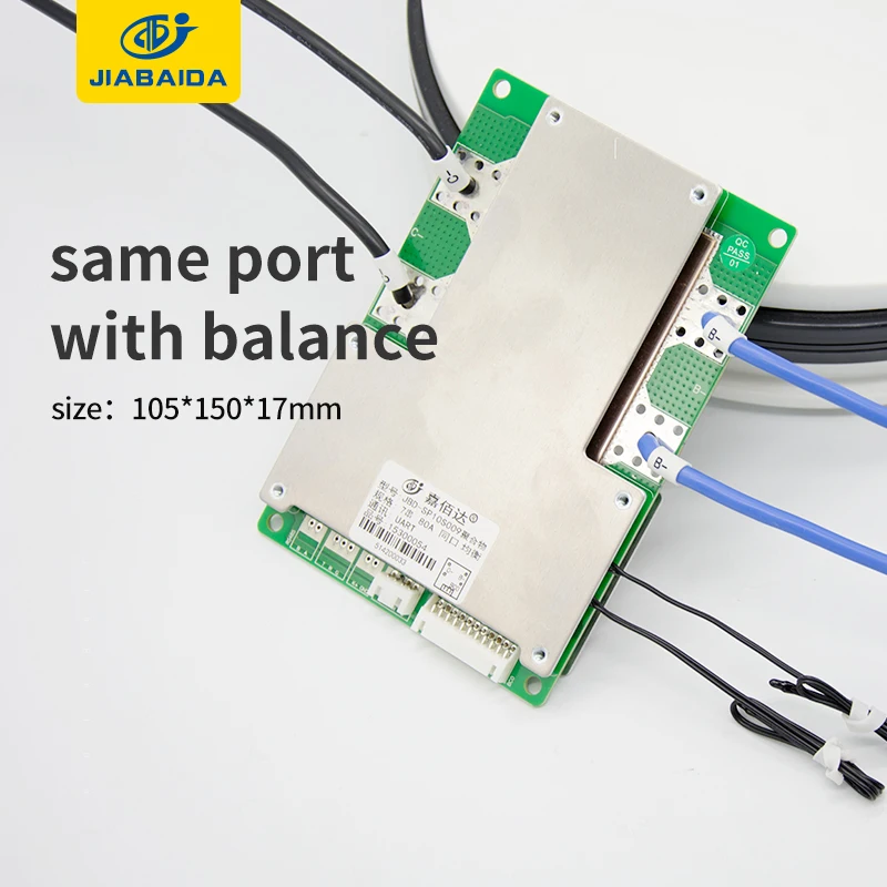 JBD Smart BMS 6S 24 В с температурной защитой Lifepo4 Bluetooth 100A 80A 60A для электровелосипеда 3 7 в