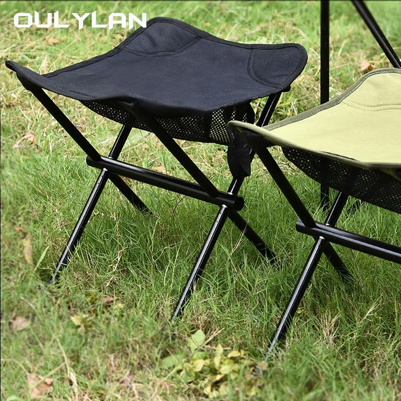 

Oulylan Aluminum Alloy Chair Fishing Camping Bench Portable Outdoor Leisure Folding Small Mazar Super Light Barbecue Stool