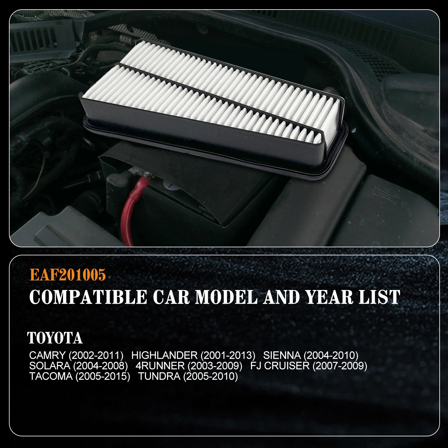 Treeligo 1 шт. CA9683 Сменный воздушный фильтр двигателя для A35578 46888 17801-31090 17801-0P010