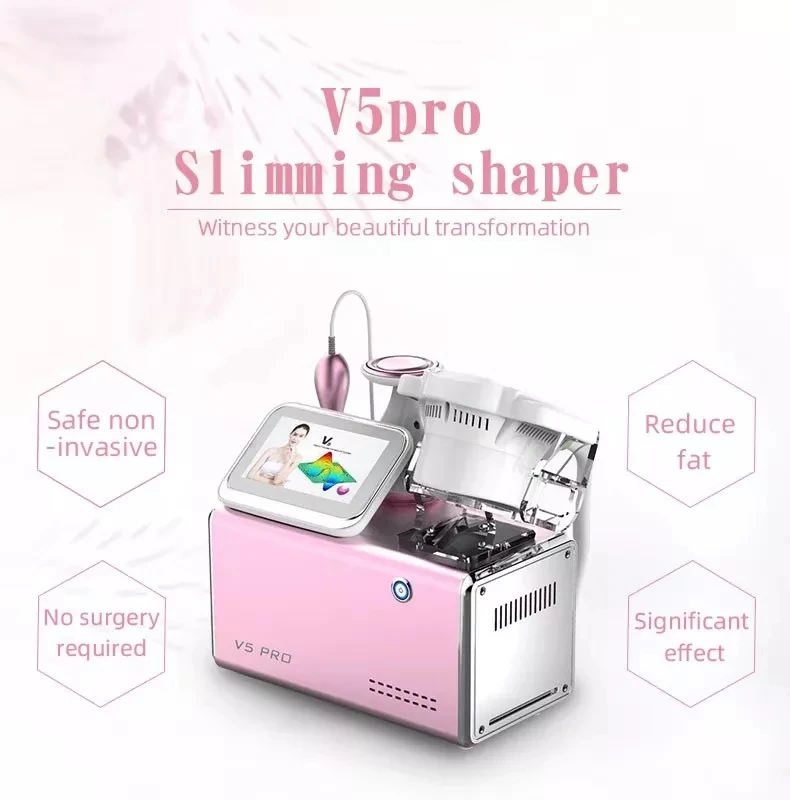 Лучшая продажа 3 в 1 V5 Pro 40k Ультразвуковая липосакция Cavitation RF Slimming Machine Vacuum System Anti-Cellulite Tool.
