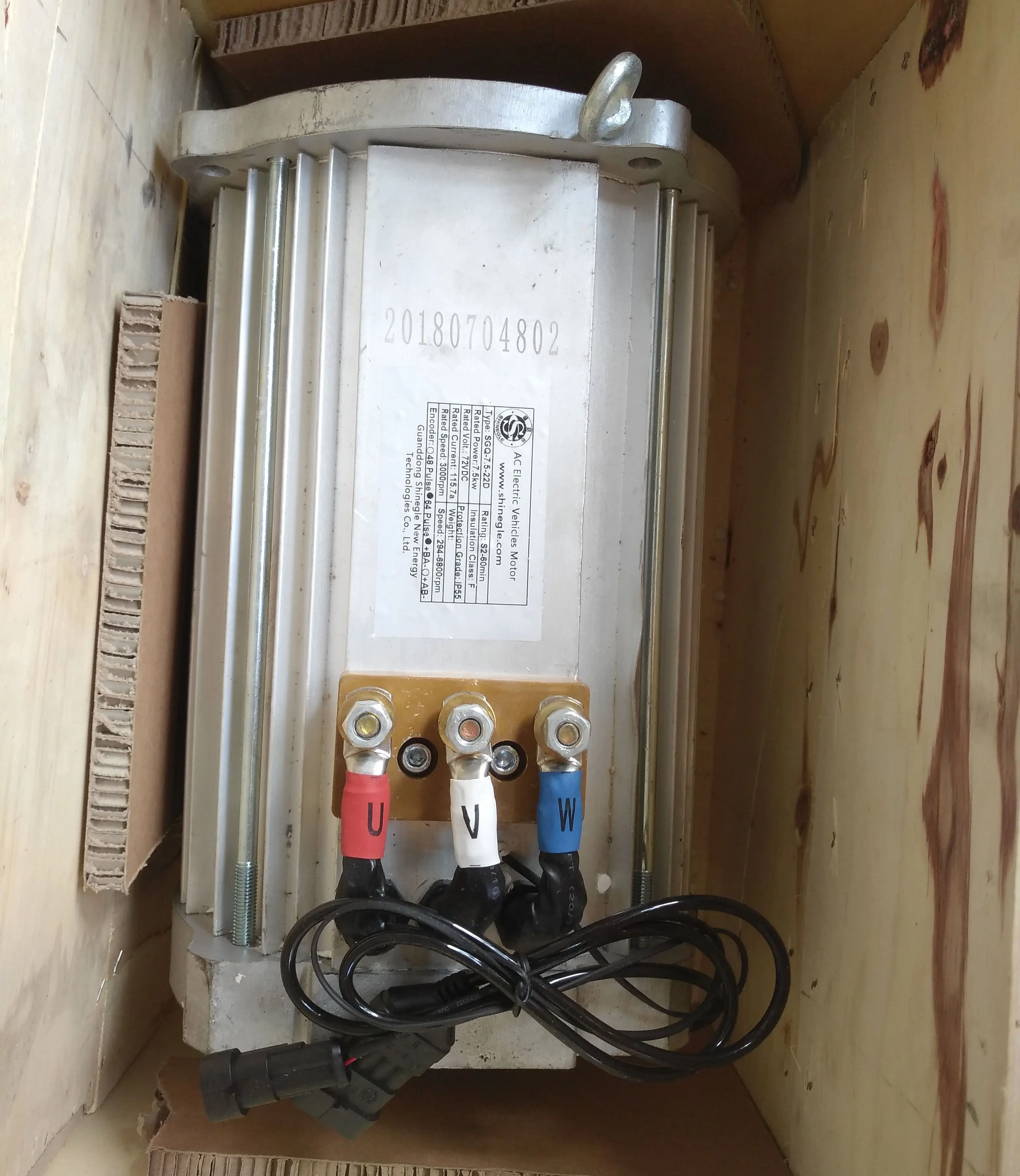 SHINEGLE 48 В/60 В 5 кВт контроллер двигателя переменного тока автомобильный комплект