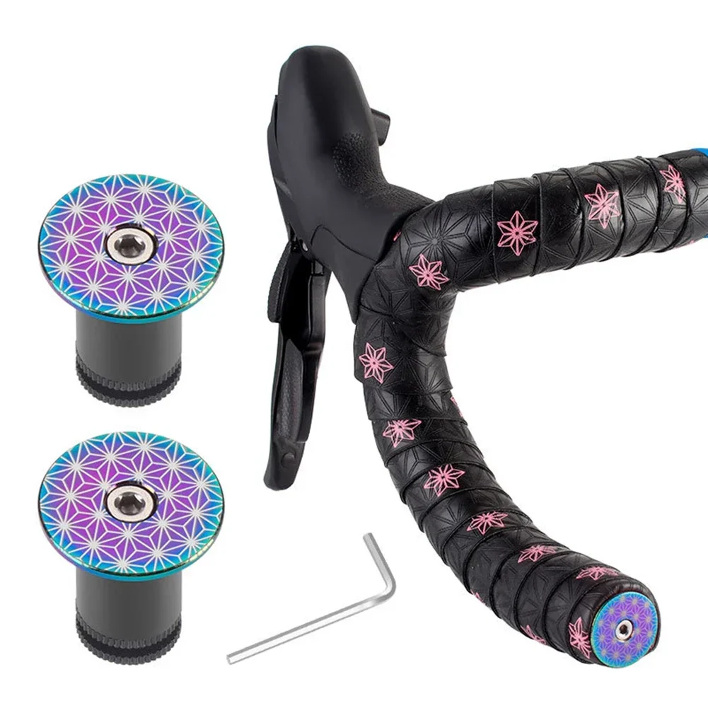1 Pair Road MTB Bike Handlebar Cap Bicycle Hand Grips Bar End Plug 7/8inch 22mm Aluminum Alloy Accessories