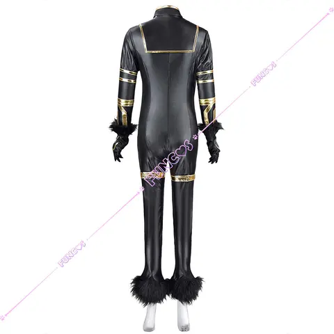 Парик для косплея аниме «эминеция в дельте», униформа черного цвета, садовые уши, хвост, перчатки, длинные волосы для порезания Hime