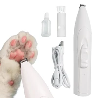 low noise usb rechargeable dog cat paw hair trimmer pet grooming tool electrical hair clipper shaving trimming machine