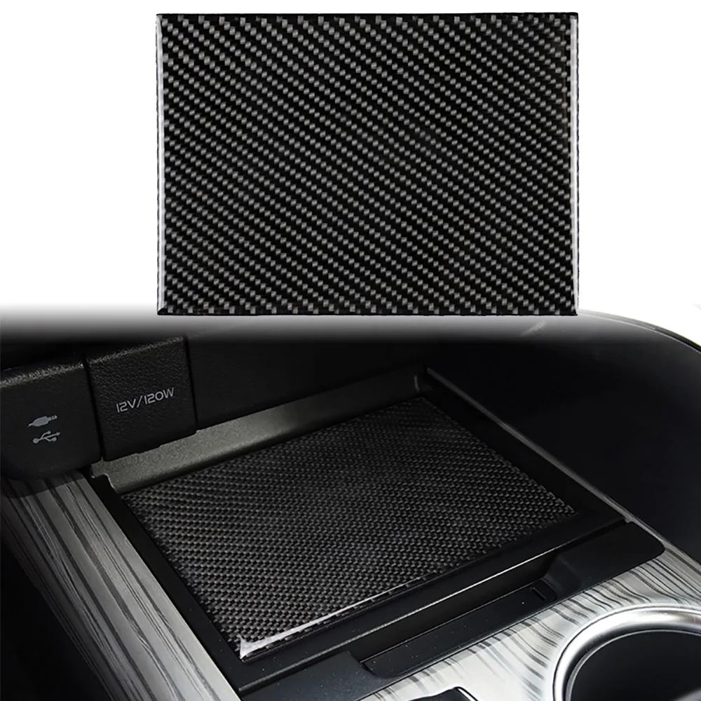 

Real Carbon Fiber For Camry 8th Generation Car storage box panel Decoration Lnterior Stickers Auto Modification Accessories