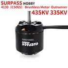 Двигатель бесщеточный SURPASS HOBBY 4130 C5065, мотор с внешним ротором 435KV 335KV для самолетов, мультикоптеров