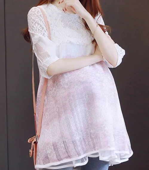 

Funny Pregnant Girl Clothes 2022 Size Maternity Baby Shirt Women New Mom Big gray