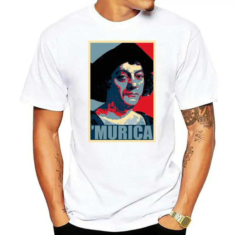 

Футболка Мужская/женская с коротким рукавом, тенниска Кристофера коламба Мурика