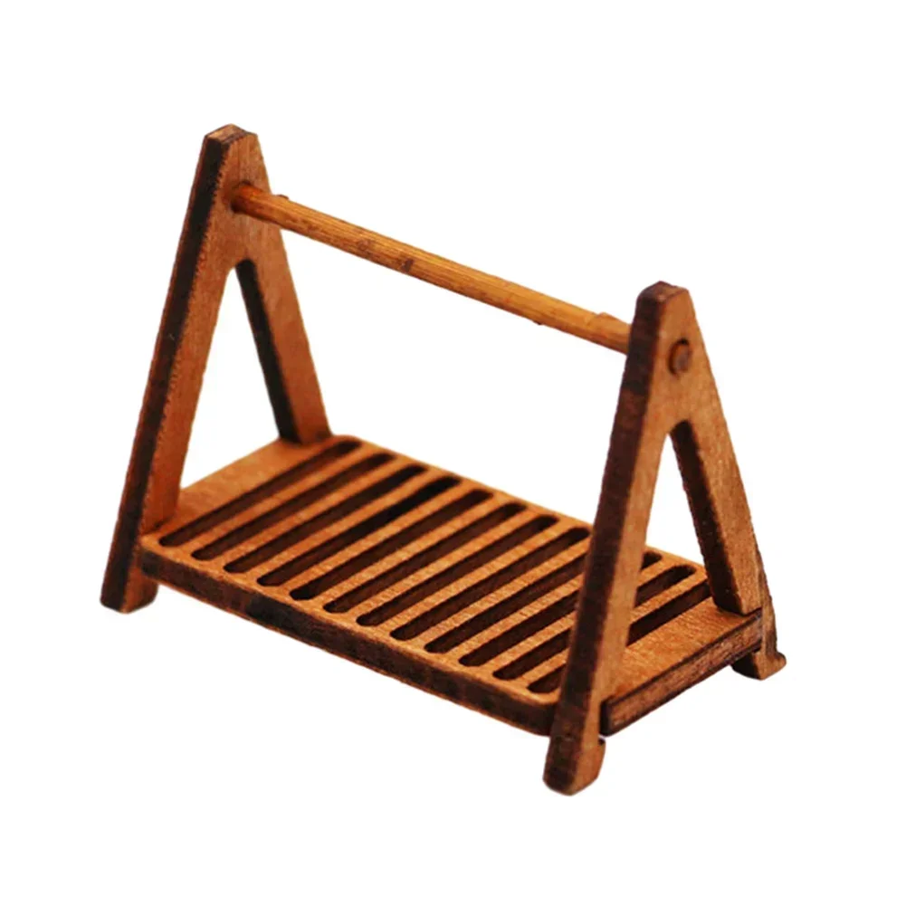 1 шт. 1:12 кукольный домик миниатюрная деревянная подставка для хлеба полка торта