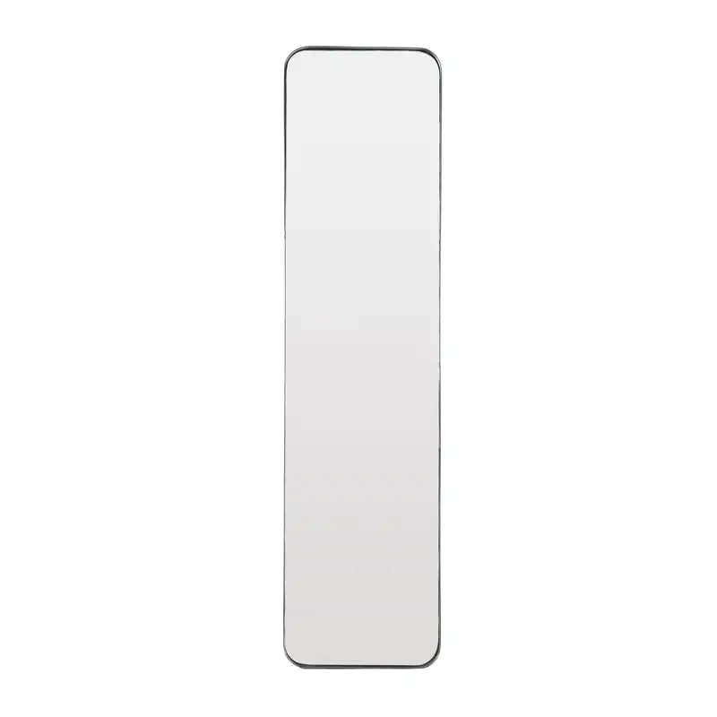 

12" x 48" Black Wall Mirror with Thin Frame