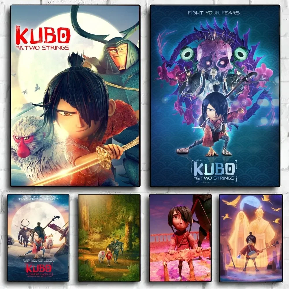 Кубо И Постер С Двумя Струнами Без Рамки Современный Стиль Крафт-бумага