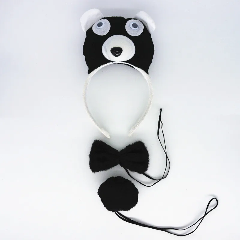 Женский костюм панды для косплея повязка на голову юбка-пачка хвост лапа подарок