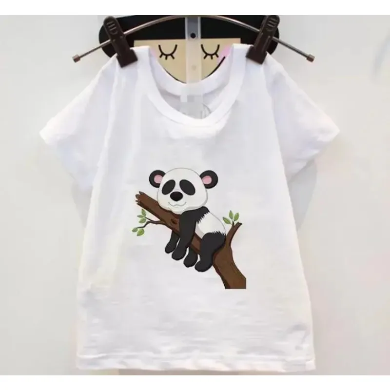 Футболка для мальчиков и девочек милая Повседневная рубашка с изображением