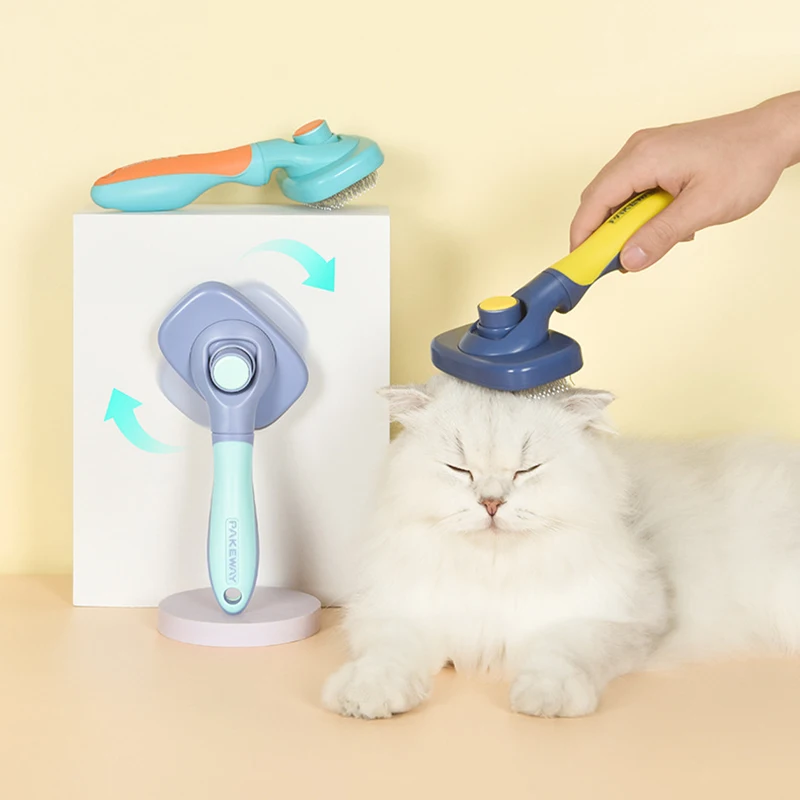 

Rotatable Cat Brush Pet Comb Hair Removes Dog Hair Comb For Dog Grooming Hair Cleaner Cleaning Beauty Slicker Brush Pet Supplies