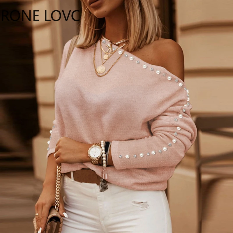 Женская Повседневная Свободная блузка с диагональным воротником и рукавами