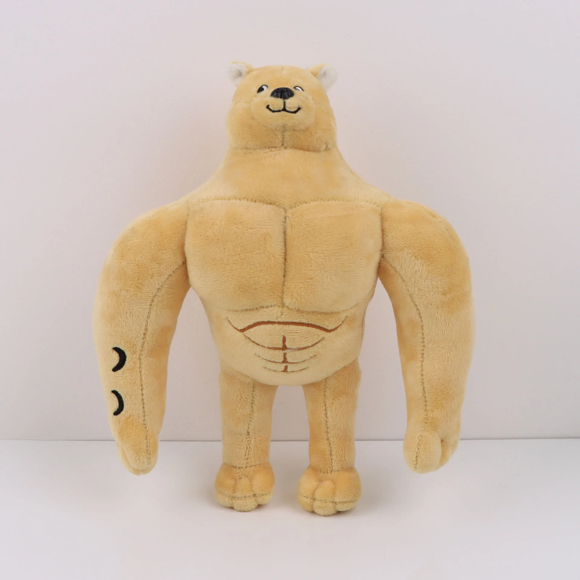 

25cm Kawaii Swole Doge Plush Toys Backrooms Buff Doge Horror Game Soft Stuffed Animal Home Decor Plushie Doll Kids Birthday Gift