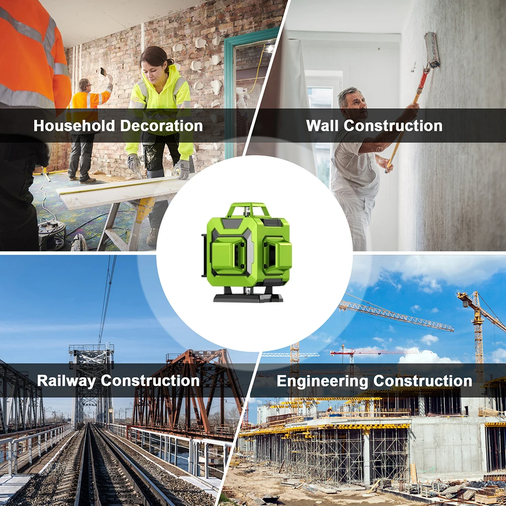 Профессиональный Лазерный Уровень LFINE 12/16 Линий Автоматический