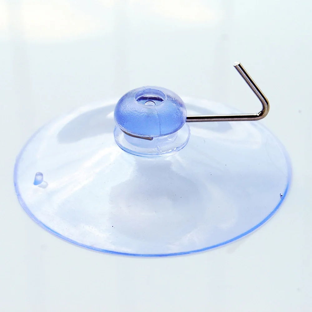 

20 PCS Suction Cups Hooks 25mm Bathroom Clear Hanger Strong Suckers Transparent With Metal Hooks Hanging Kitchen