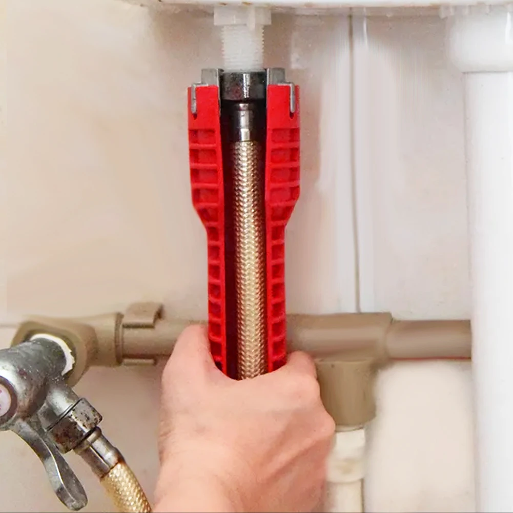 

14 In 1 Sink Faucet Wrench Plumbing Tools Multifunctional Double Head Repair Wrench Water Heater Plumbing Tool Bathroom Tool Set