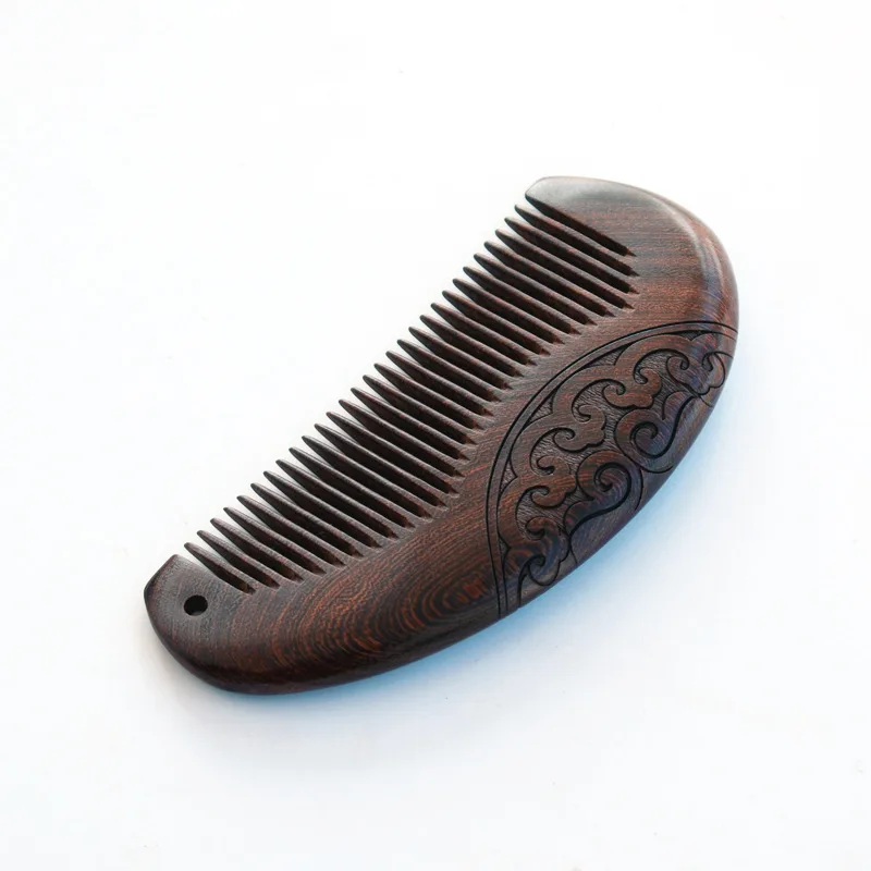 

1PC Wooden Comb Pocket Comb Natural Sandalwood Combs Wooden Teeth Super Wide Without Static Lice Comb Beard Barber