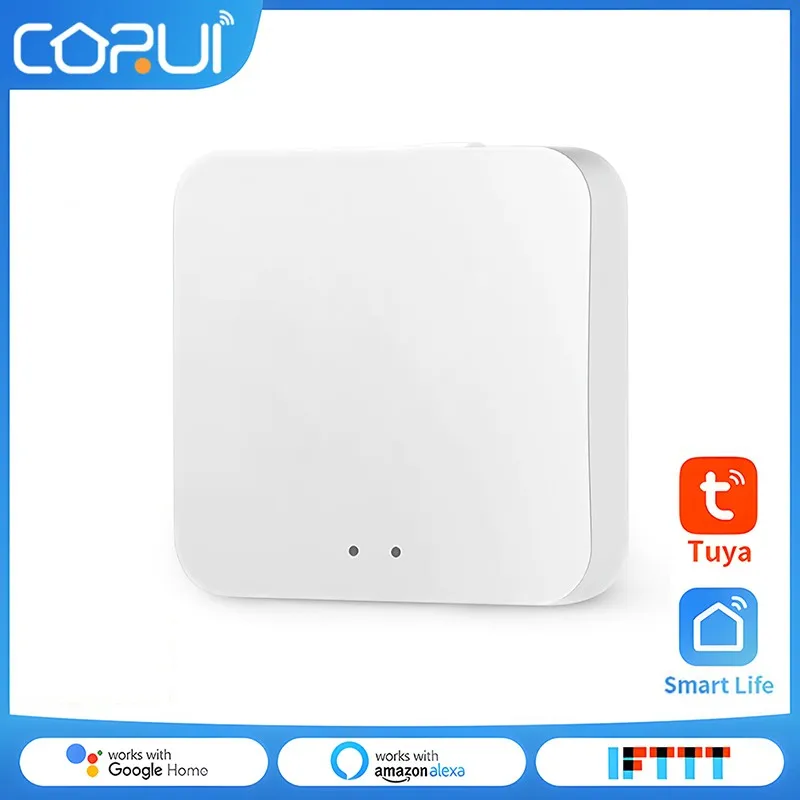 

CORUI Wireless Mesh Smart Gateway System Square Key Button Tuya Smart Life APP Remote Control Automation Modules