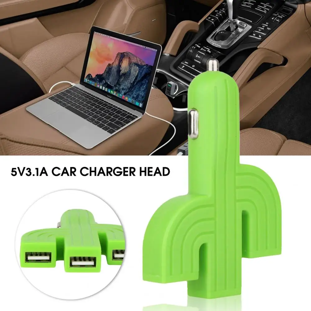 

Premium USB Charger Stable Power Supply Portable Quick Charge 3 Ports Car Phone Charger Flame-retardant Car Charger for Car
