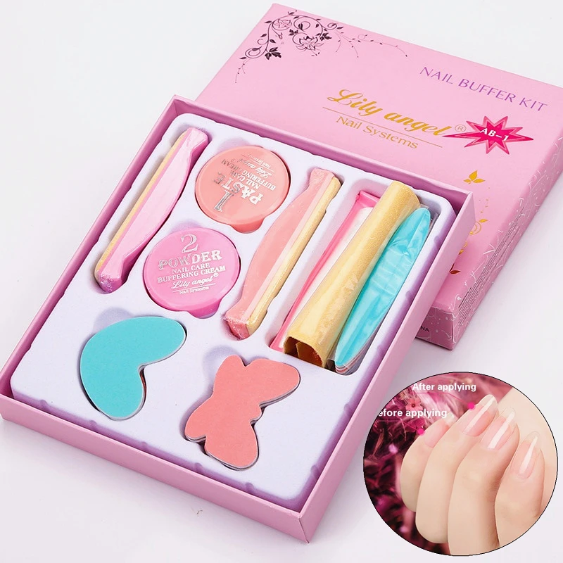 

New Nail Art Waxing Polishing Grinding Buffing Cream Buffer Manicure Kit Nail Polish Wax Set High Quality Beauty Care Tools Set