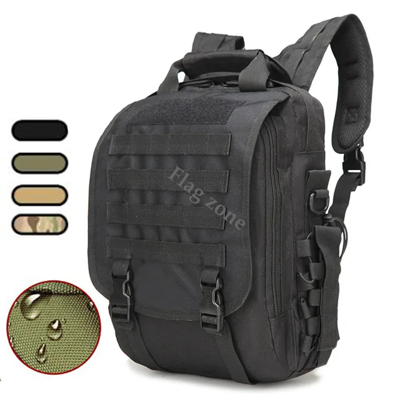 Tactical Military Outdoor 14'' Laptop Backpack Men's Molle Hunting Waterproof Hiking Camping Tablet Shoulder Travel Bottle Bag |