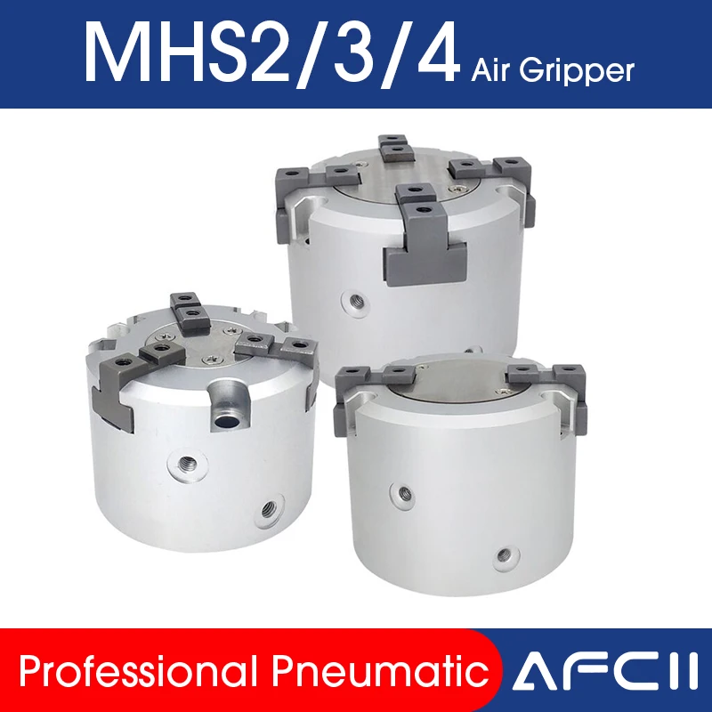 

MHS2/MHS3/MHS4 Series SMC Type Parallel Type Pneumatic Gripper MHS 16D 20D 25D 32D 40D 63D 80D Two-jaw Three-jaw Air Gripper