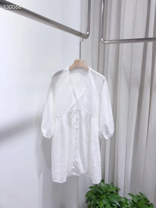 

2022 V-Neck Hollow Out Beach Style Above Knee, Mini dress for women chinese fashion free shipping